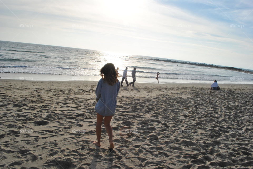 Sunny day at Venice beach