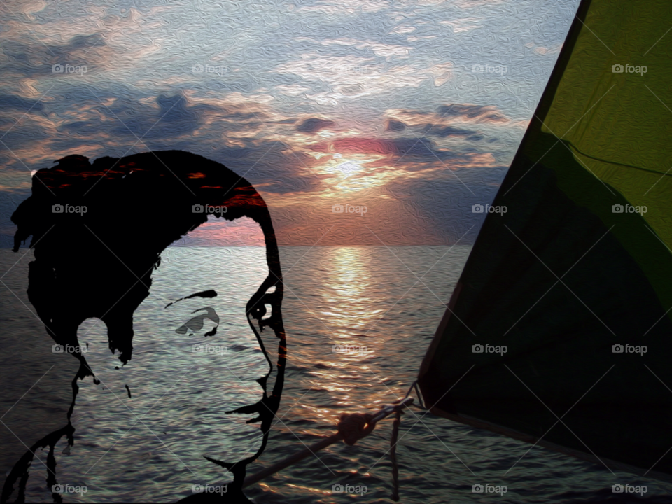 thessaloniki face clouds sun by jnen