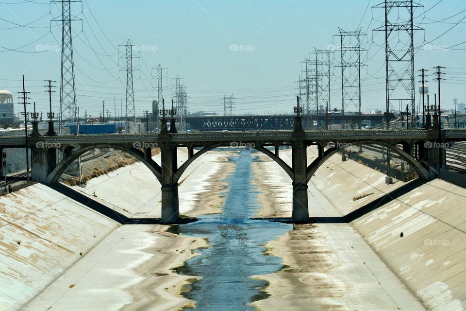 LA Bridge. Bridge in LA California