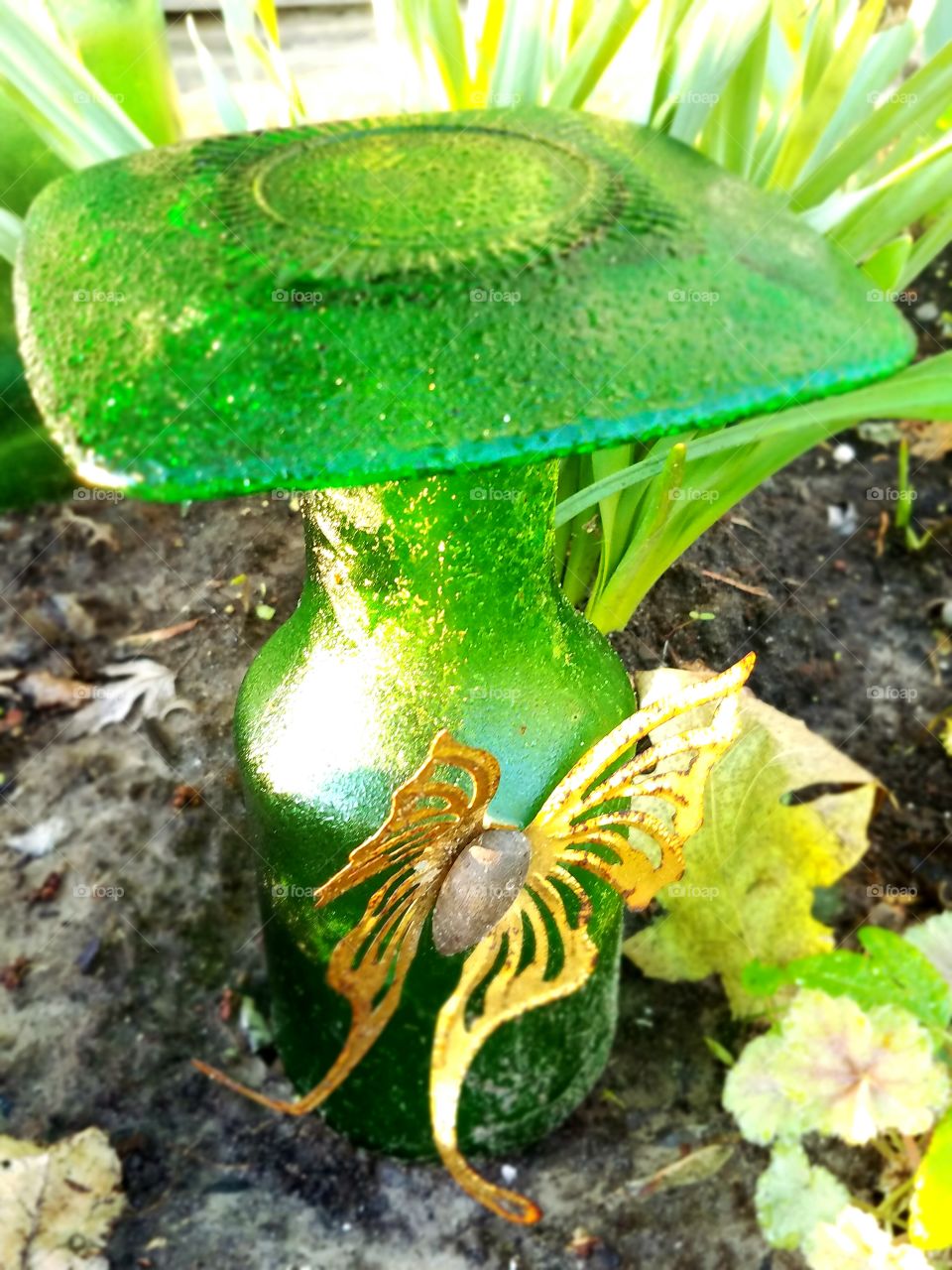 Green art I made for my flowers garden