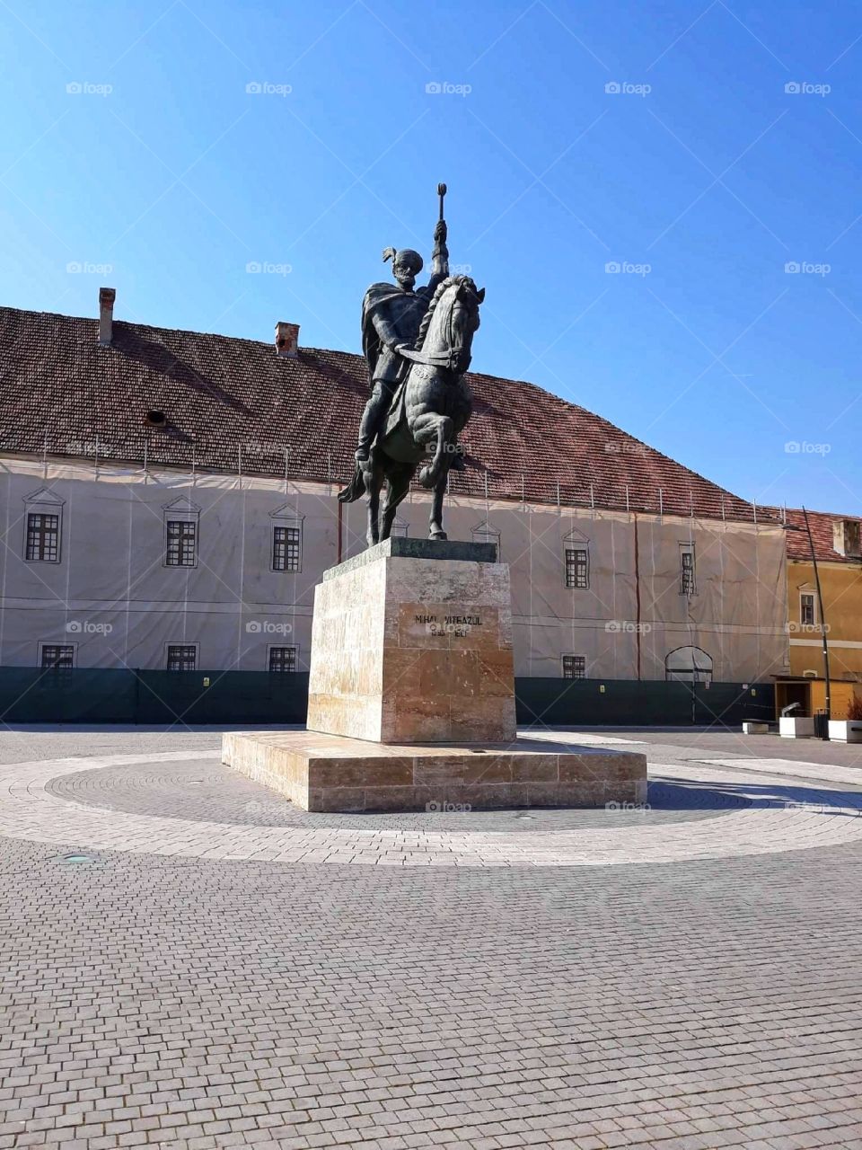 The statue of a Romanian prince and ruler