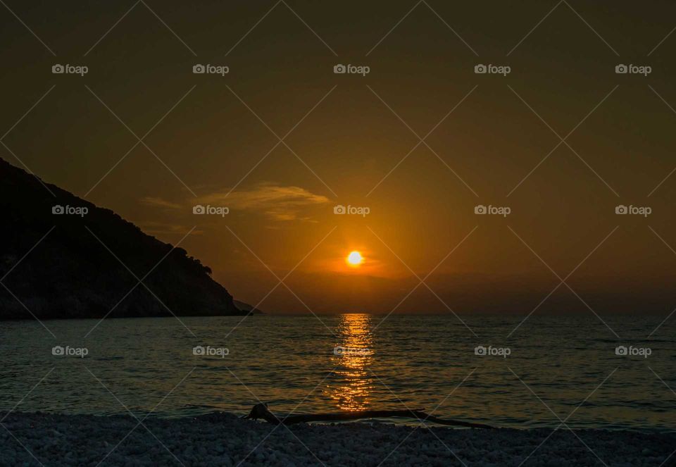 Sunset Myrtos Beach