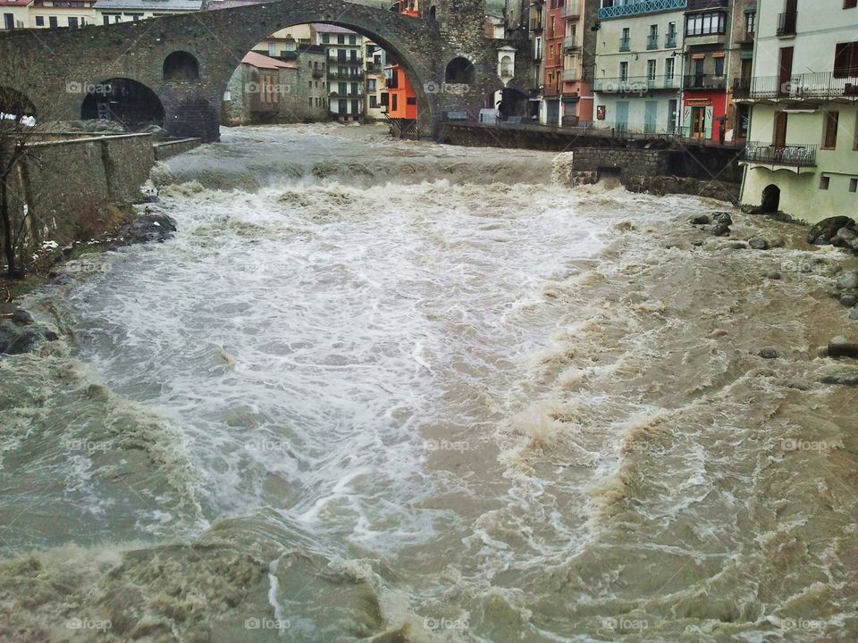 flooded river
