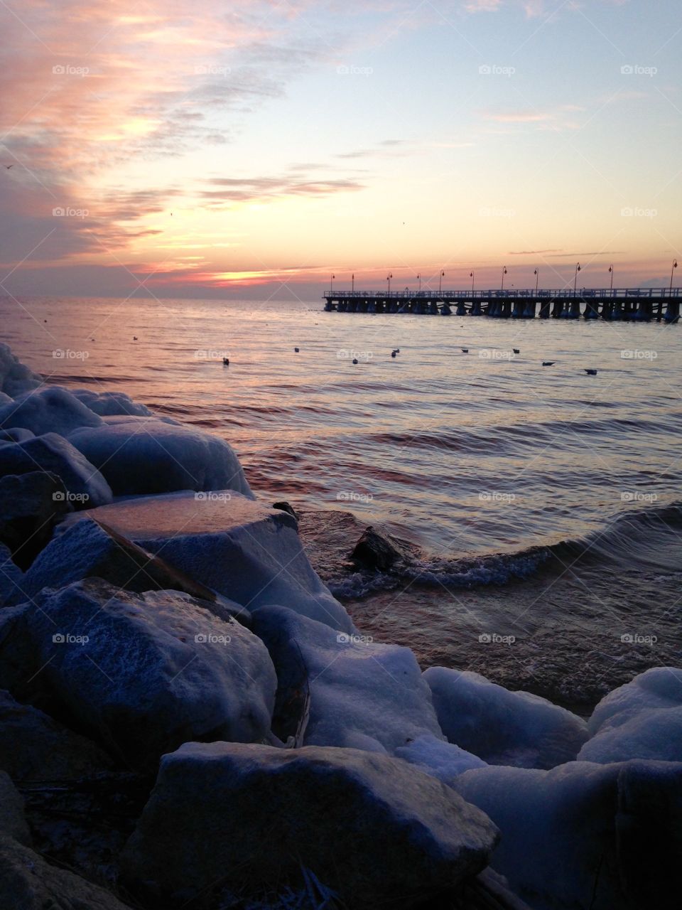 Sunset, Water, Dawn, Beach, Sea