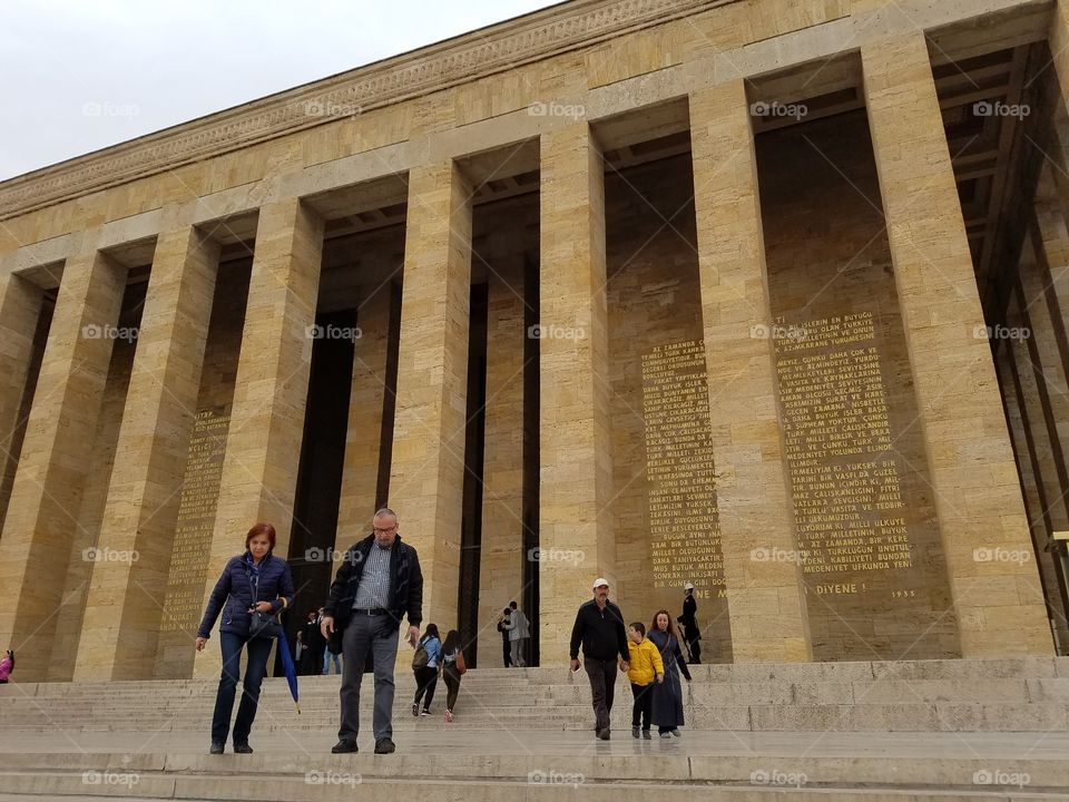 mausoleum of atatürk in Ankara Turkey