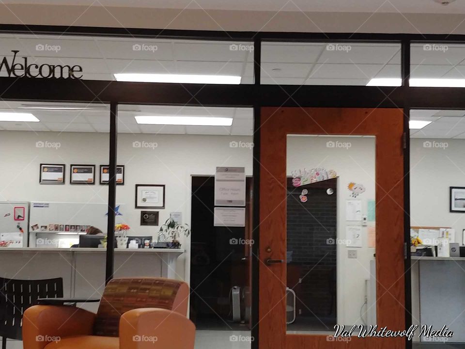 glass windows office doors chairs