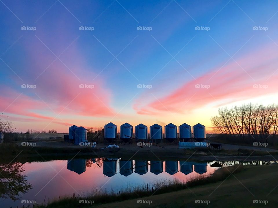 Saskatchewan October sunset