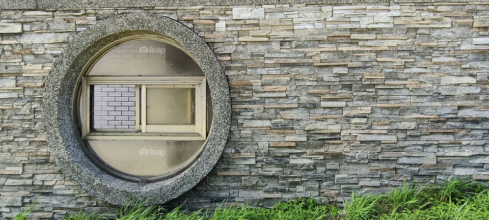 window of a building in the city