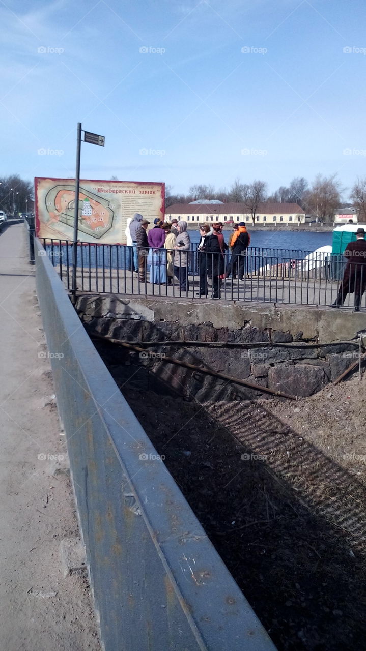 Filming in Vyborg castle