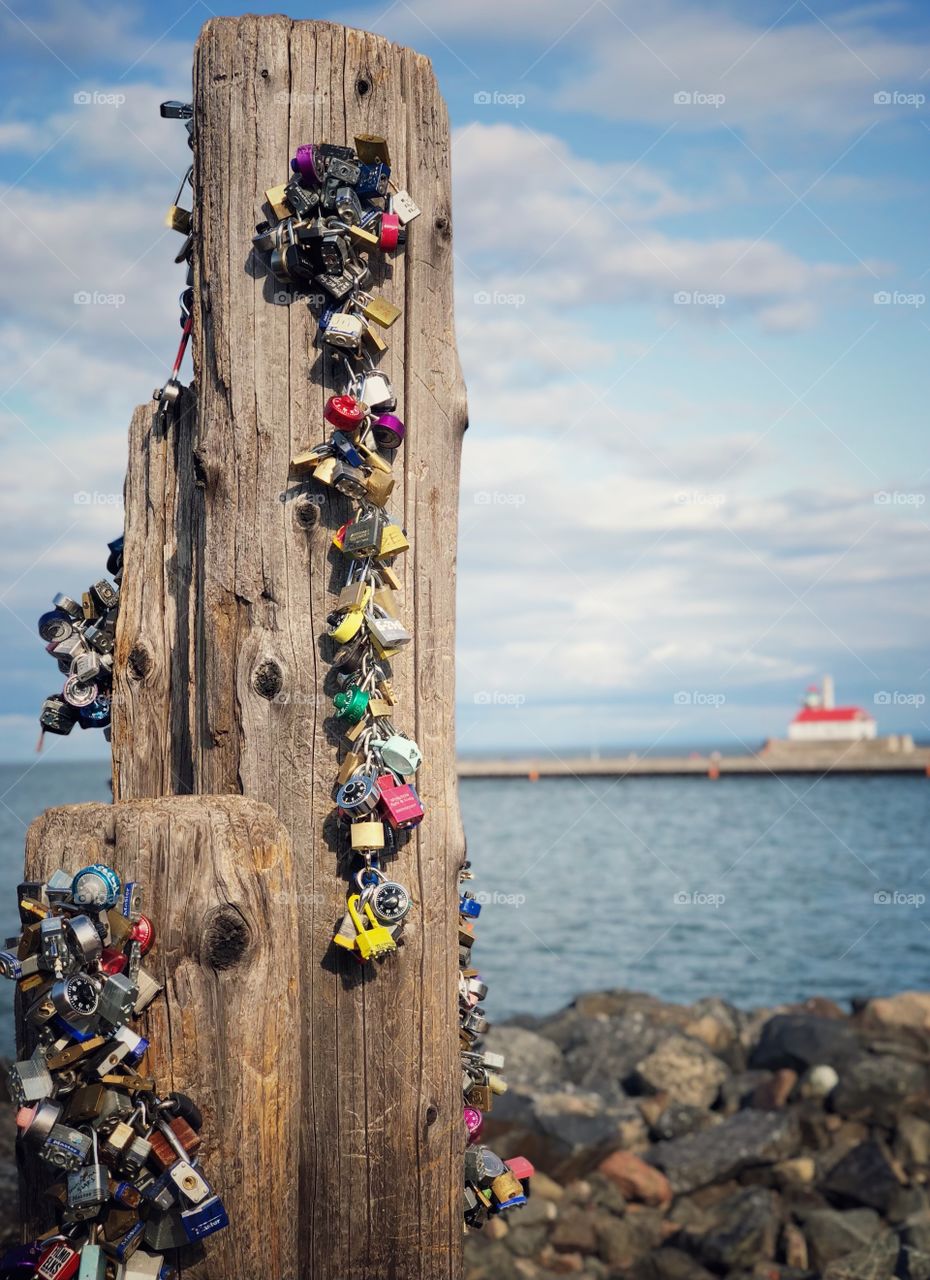 Love Locks in Duluth, Minnesota 