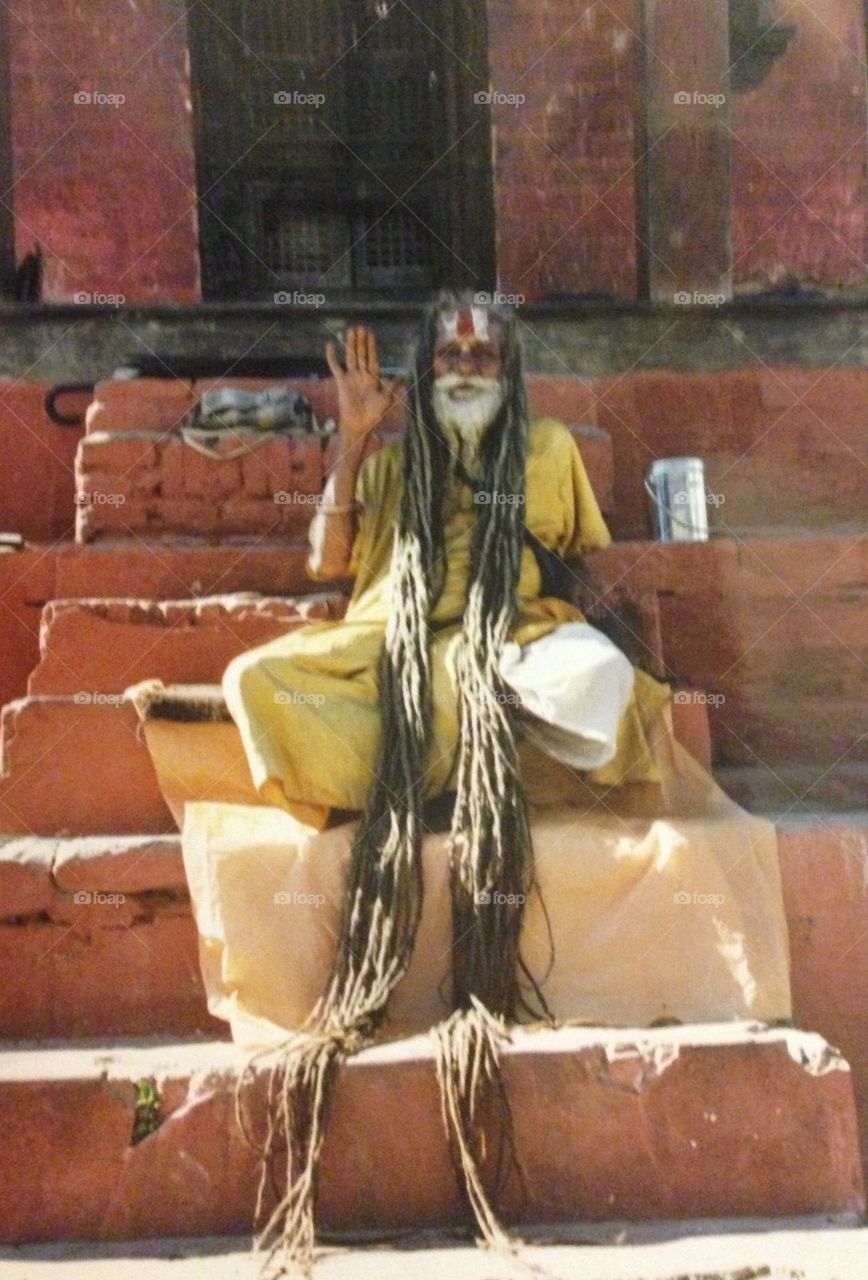 Rasta man baba in nepal