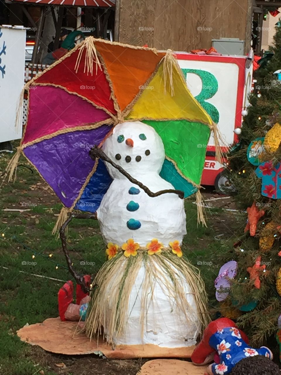 Snowman umbrella 