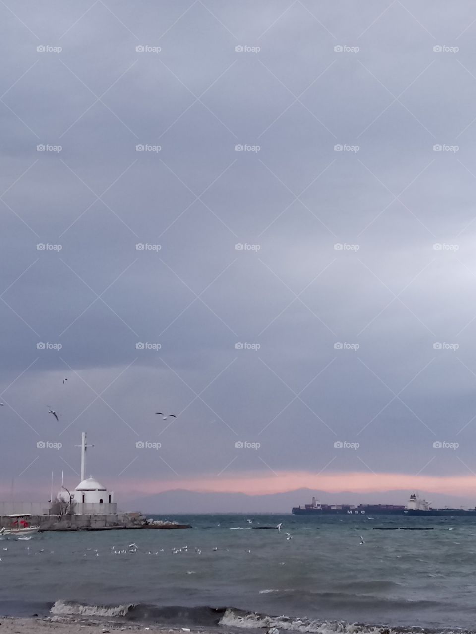 The sea and the clouds