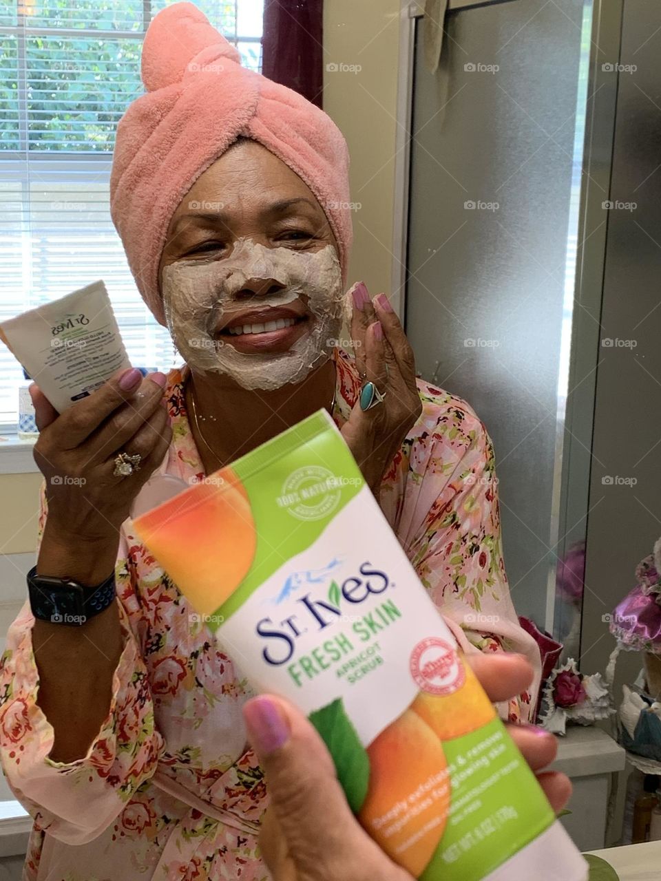 St. Ives Apricot Facial Scrub is great for any skin type, it removes dead skin, helps prevent breakouts. 100% Natural Exfoliants. Great product and also gentle on the skin.