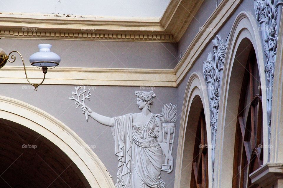 detail of a old building