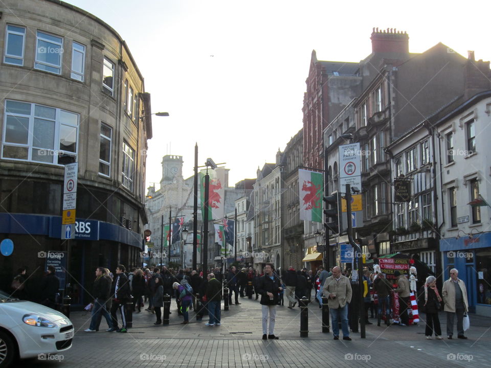 Street, City, Stock, Road, Shopping