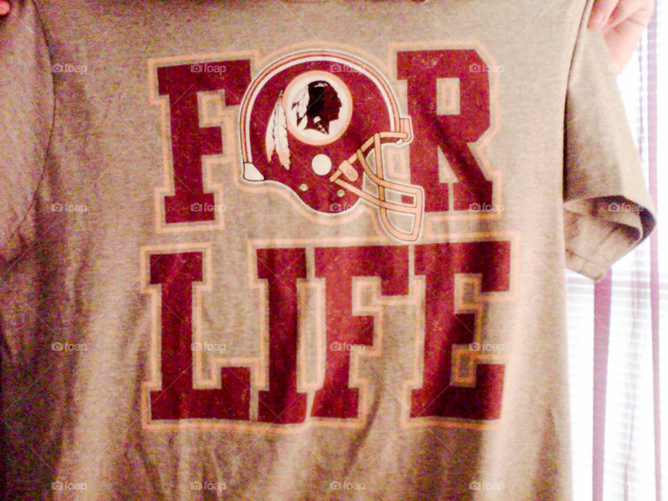 Redskins. fan for life