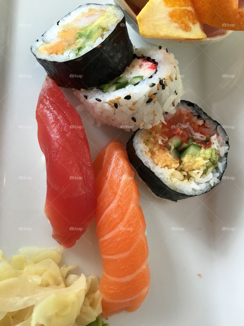 Japanese sushi closeup, tuna, sushi rolls, what's cooking 