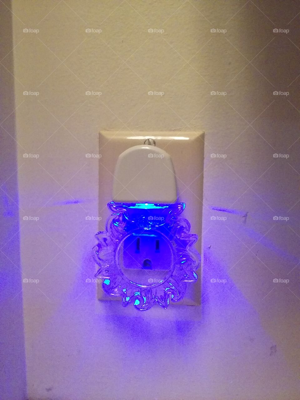 LED night light plugged in upside down!