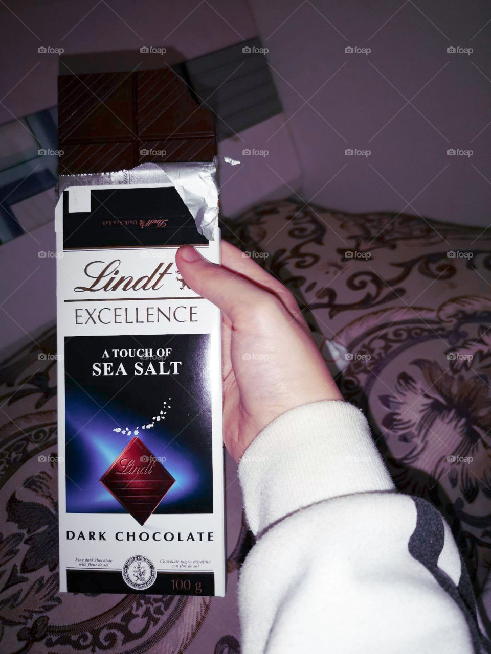 Dark chocolate with sea salt