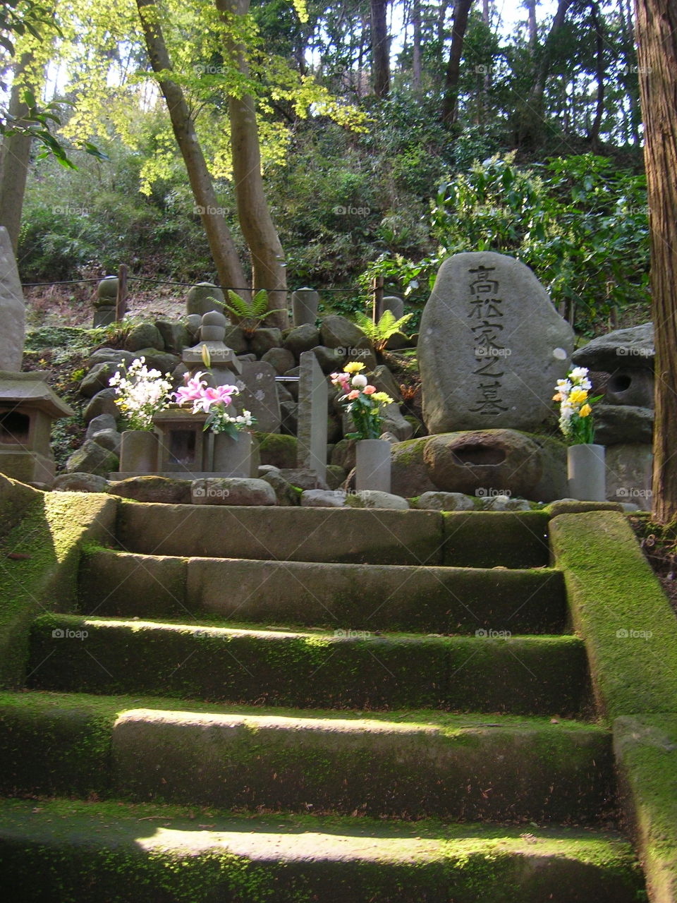 Japanese grave yard