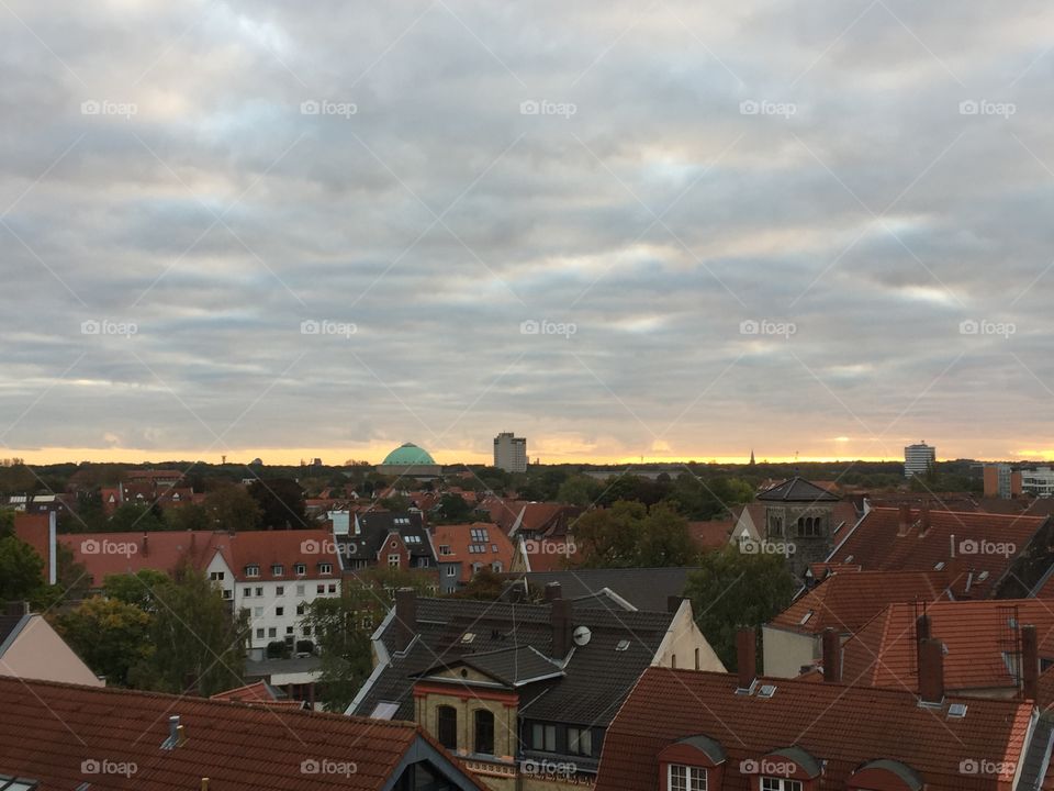 Sonnenaufgang in Hannover