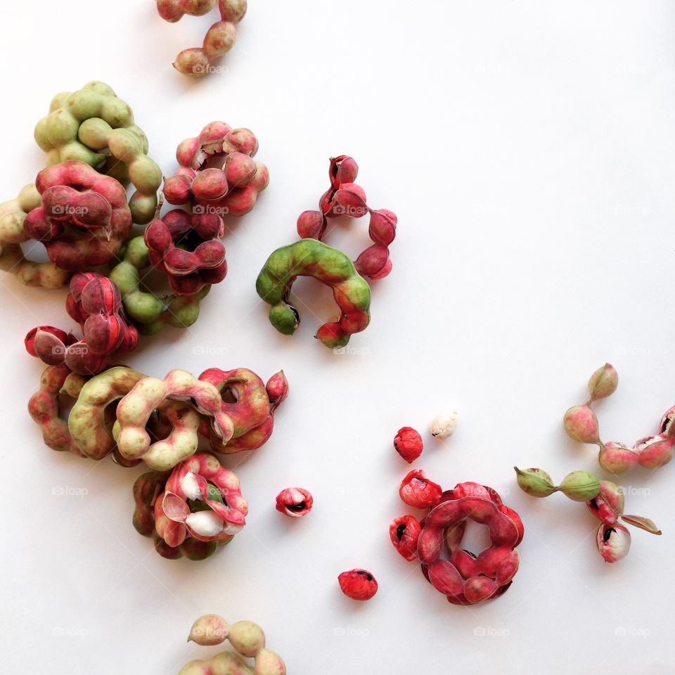 Fresh colorful Manila tamarind