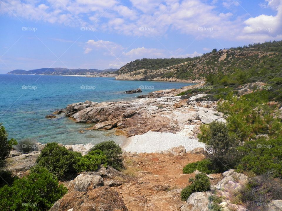 Scenic view of beach