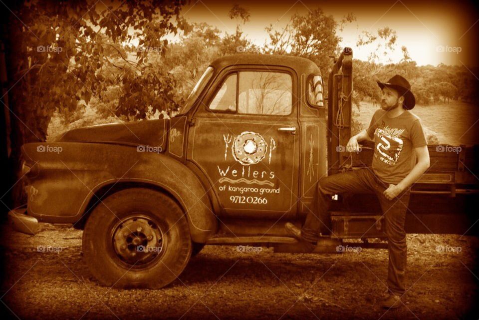 Old truck. Australia kangaroo grounds 