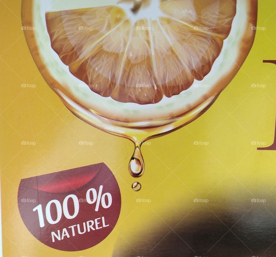 The picture shows that the acid is natural