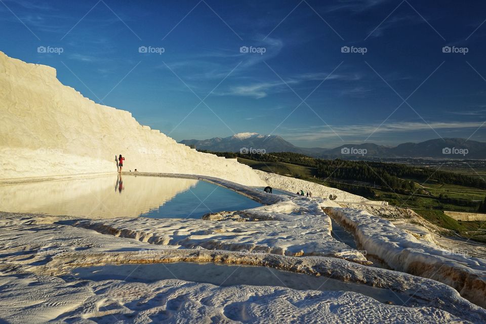Pamukkale Denizli sunset