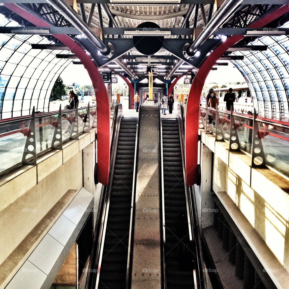 A metro station in Amsterdam 