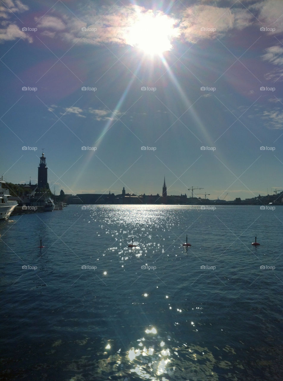 sky blue summer sun by bergenstrahle