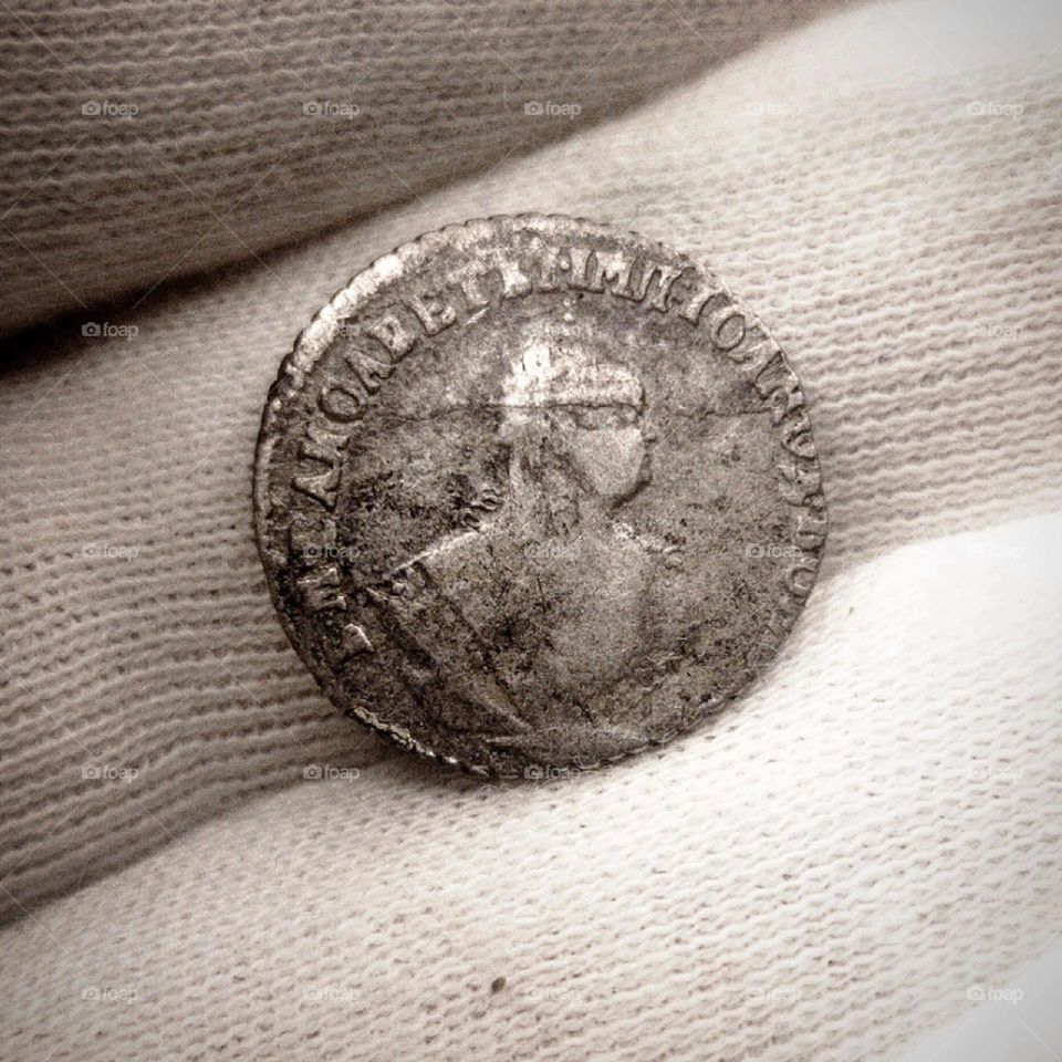 Гривенник серебро (Екатерины Великой)