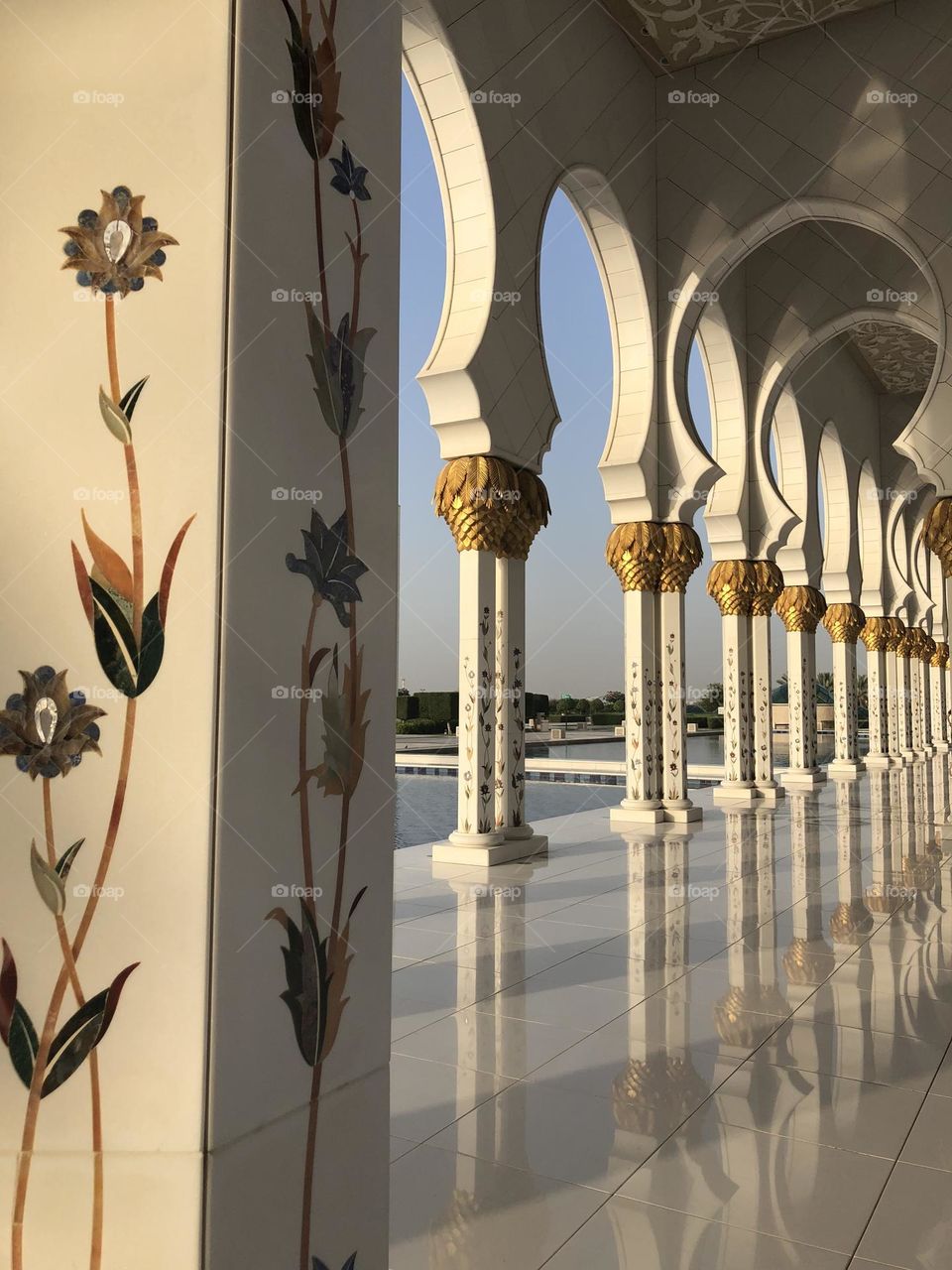 Columns in the mosque