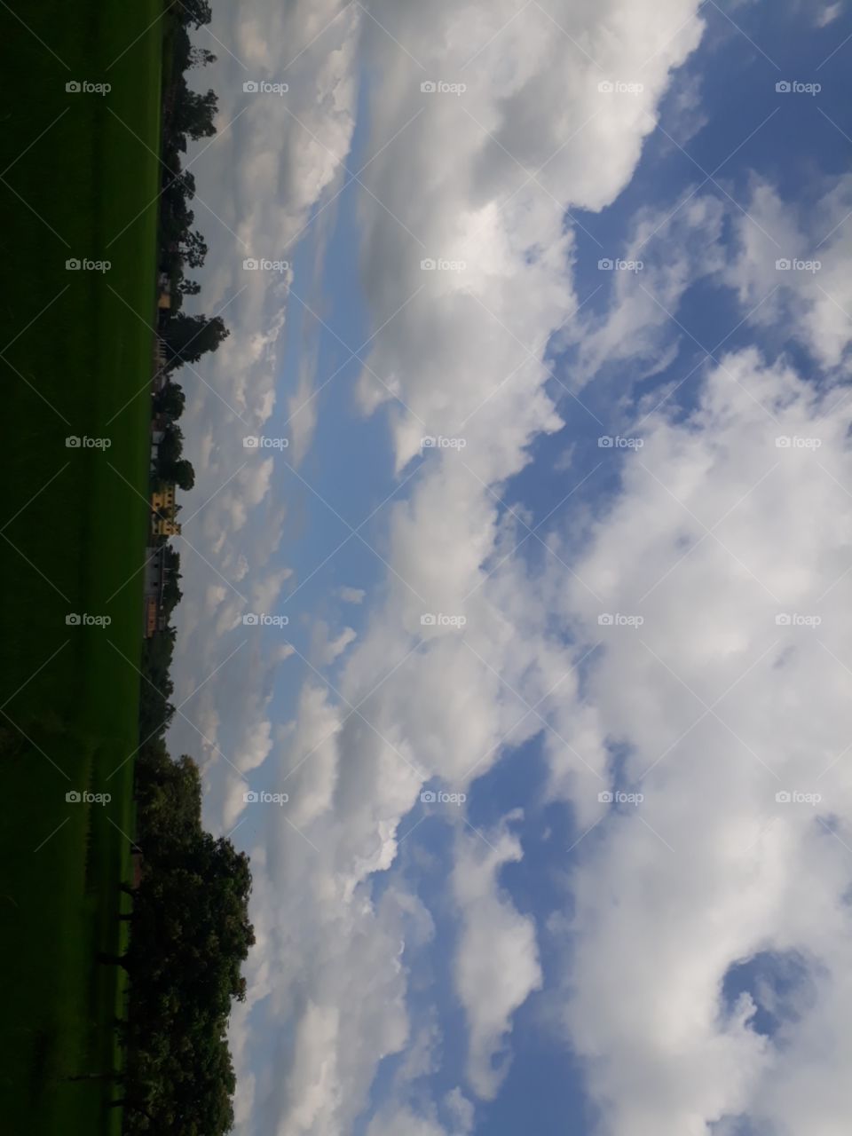 Beautiful cloud in the sky Indian village