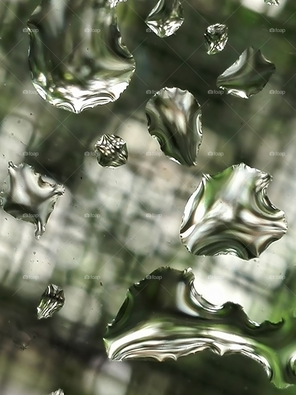 Waterdrops on the window