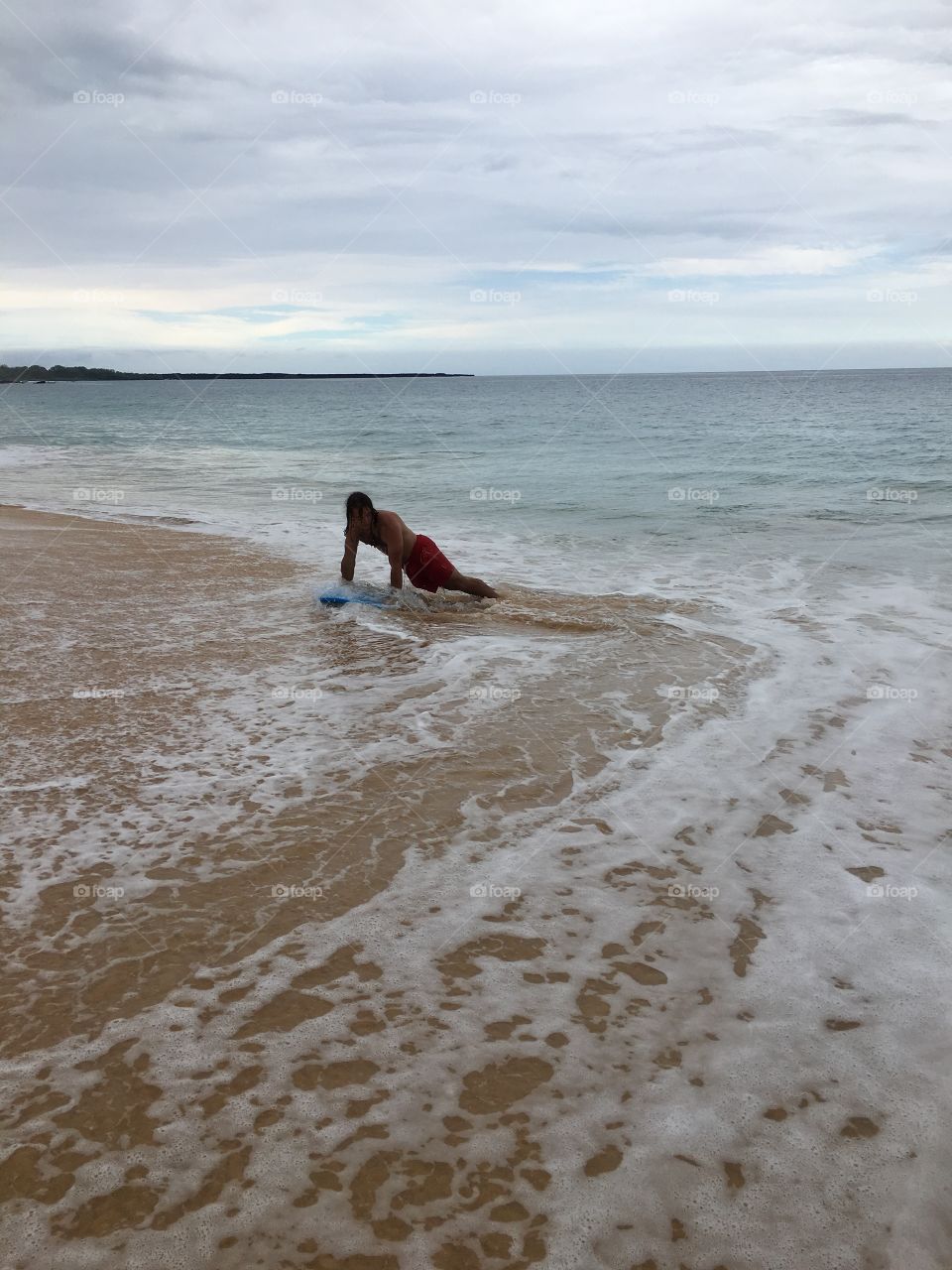 Boogie boarding 