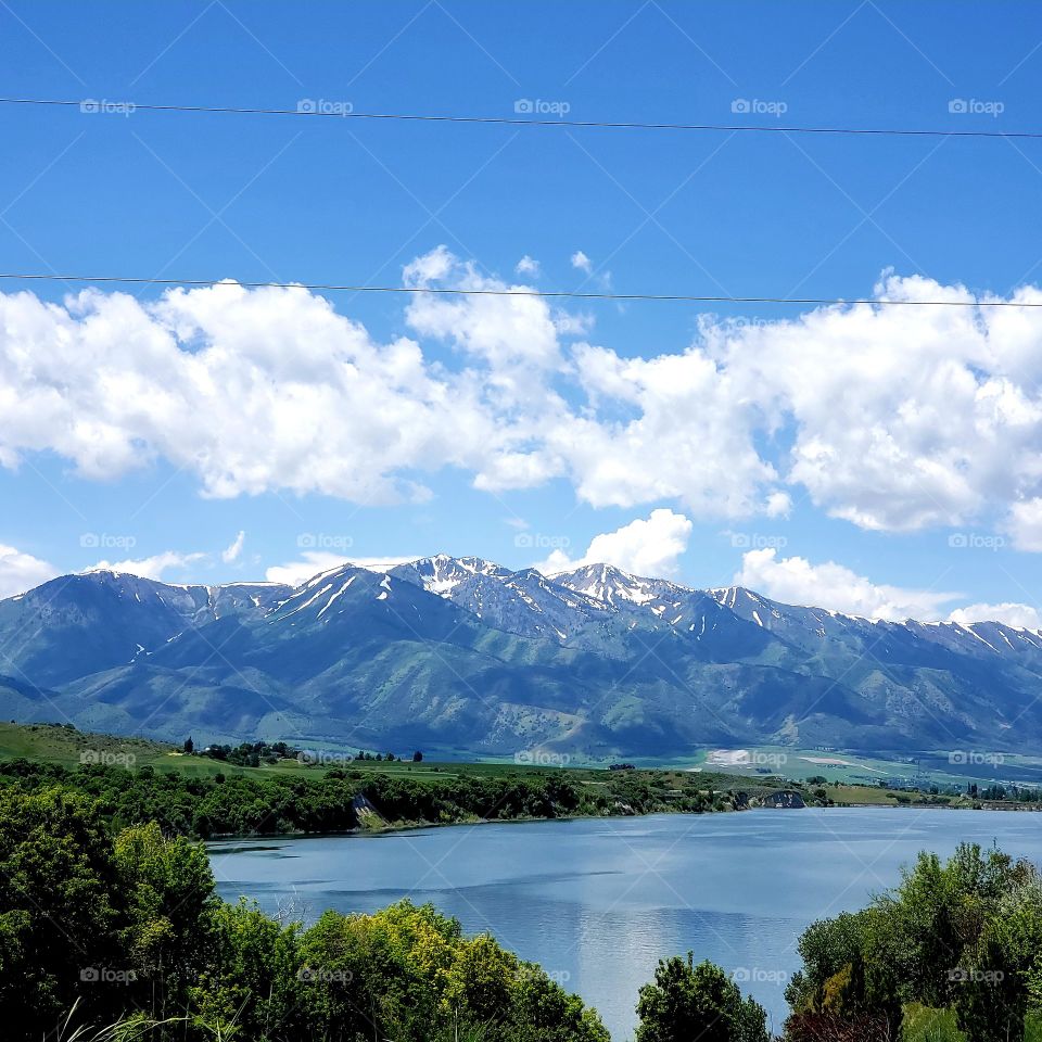 Lake and mountain view