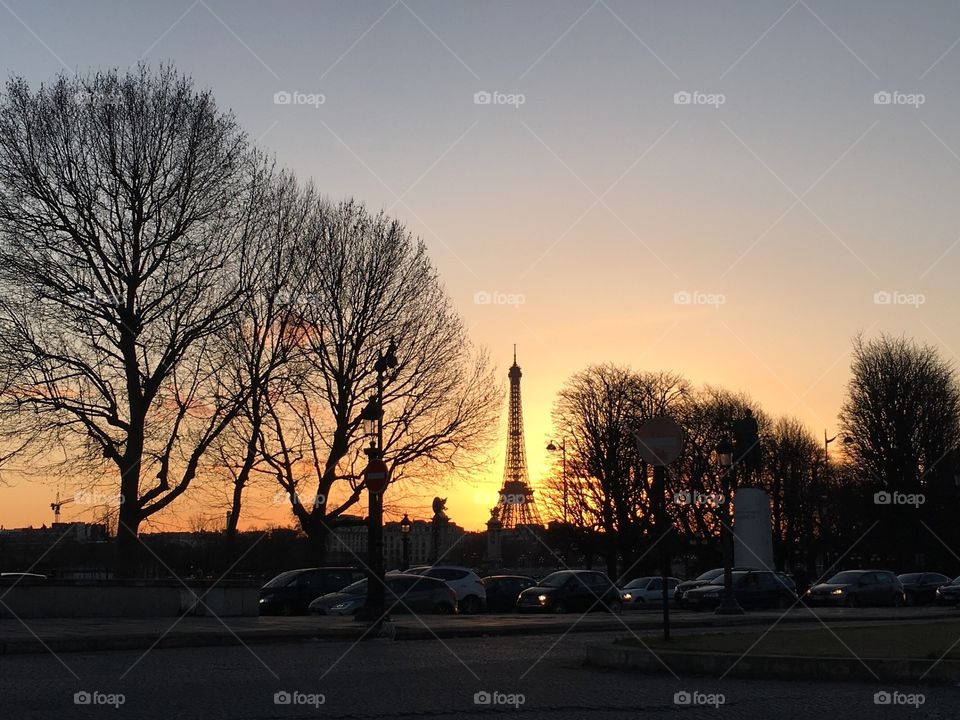 Eiffel at dusk