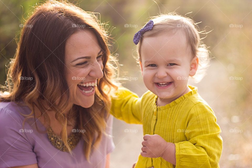 Mother daughter love and laughter 