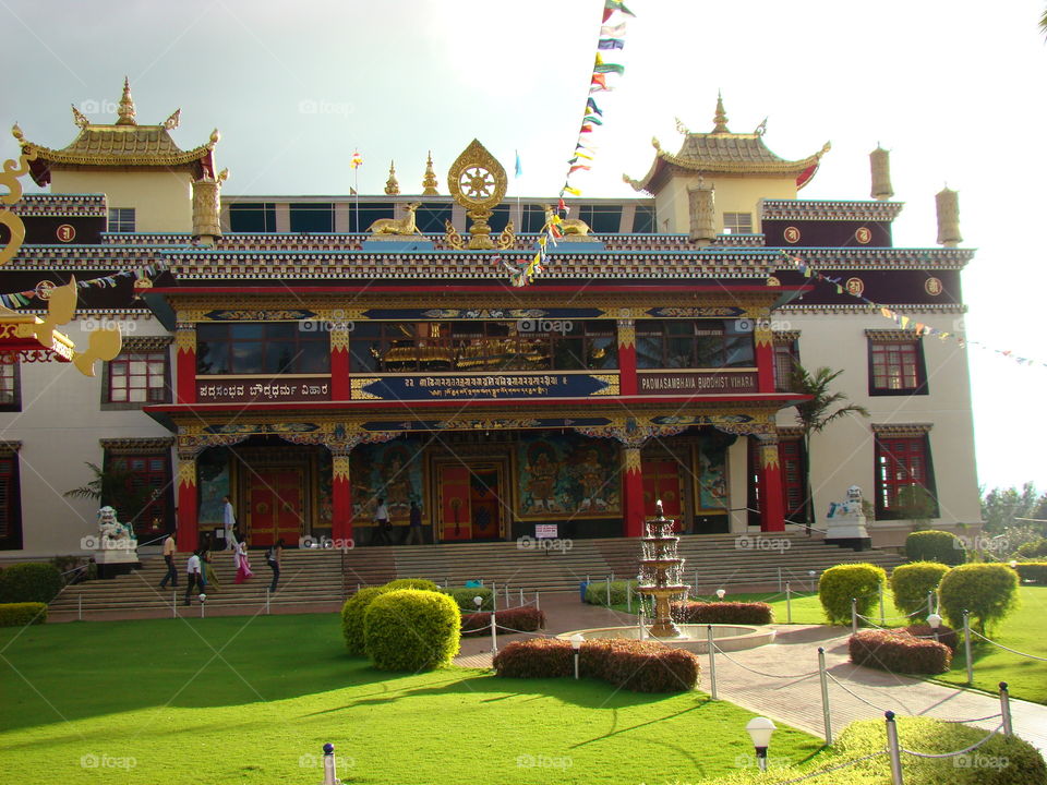 Golden temple in Coorg