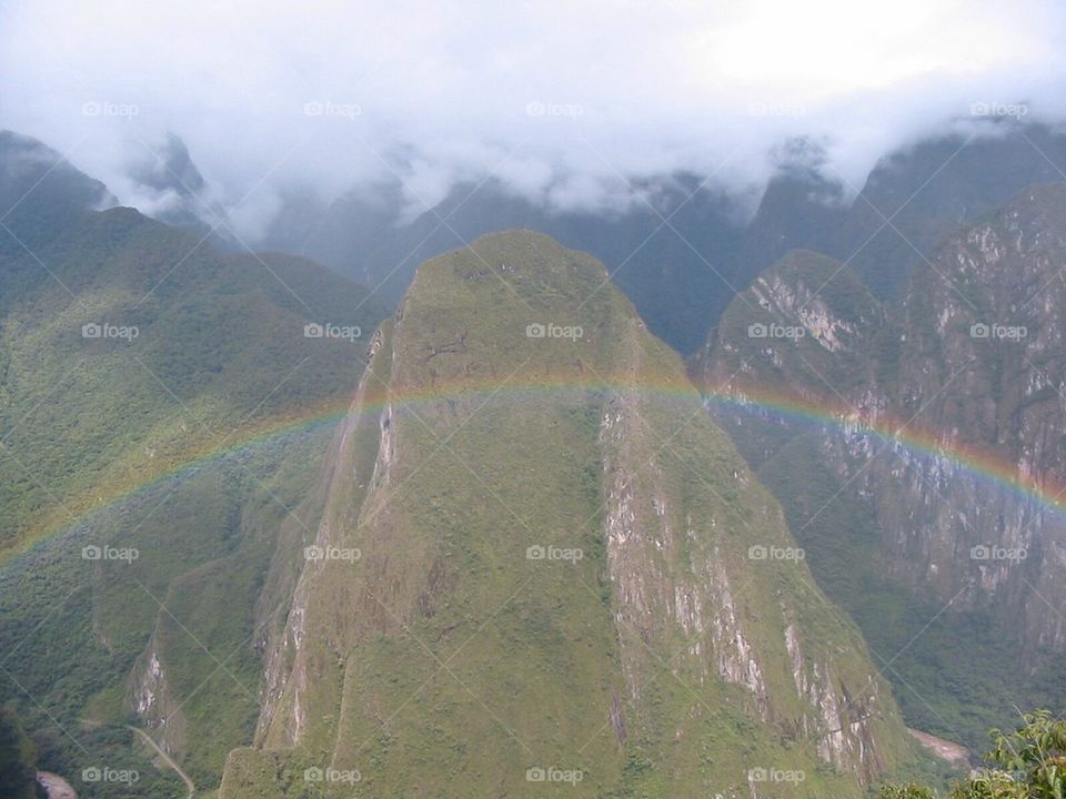 Rainbow over Machu Picchu