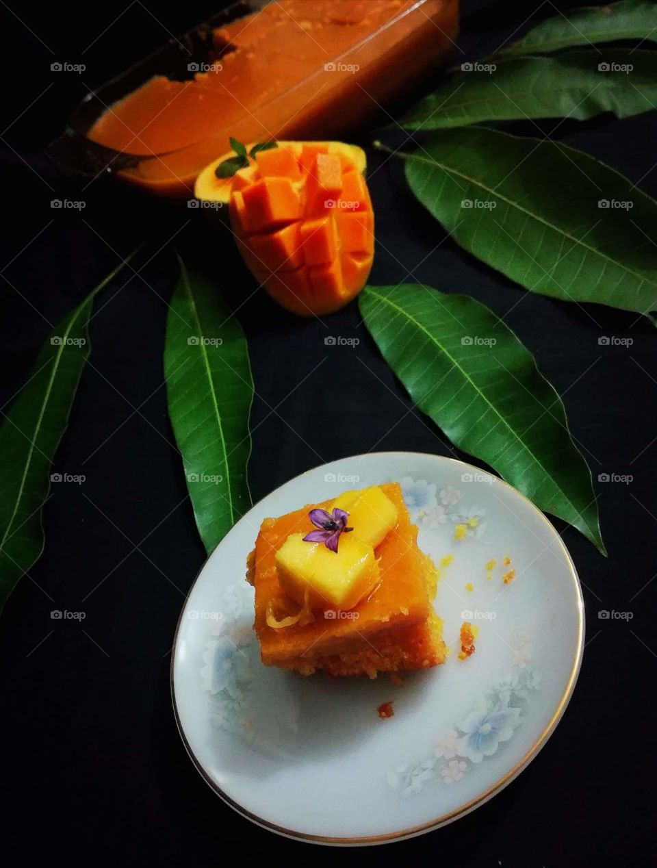 delicious mango cake