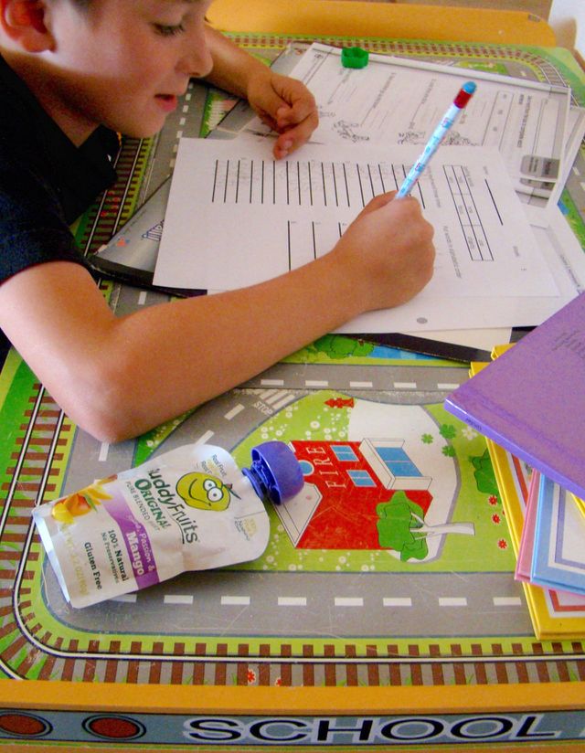 Buddy fruits and school time 