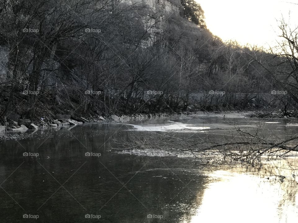 Ice on Elk River