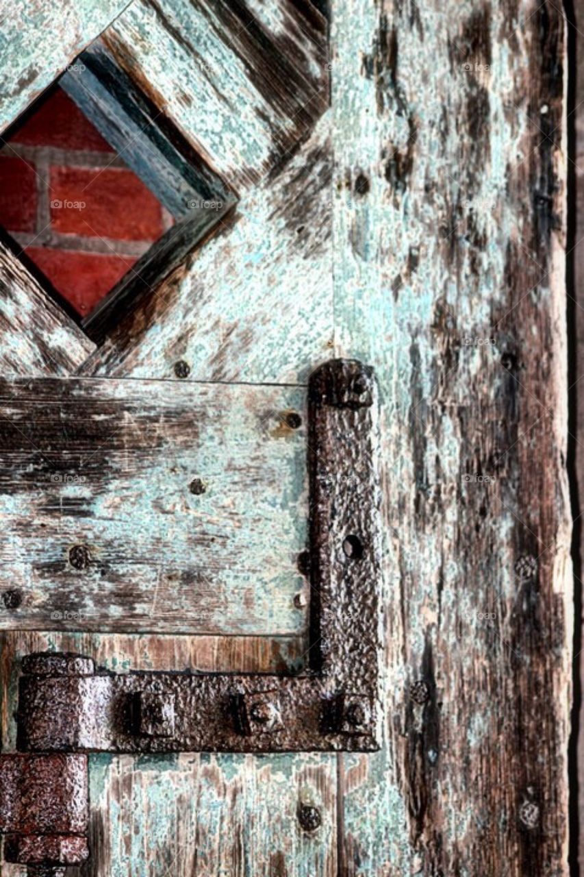 Old door Fort Pulaski