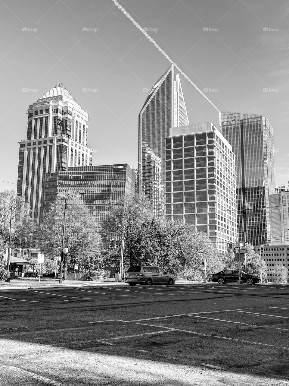 Skyline Charlotte black and white 