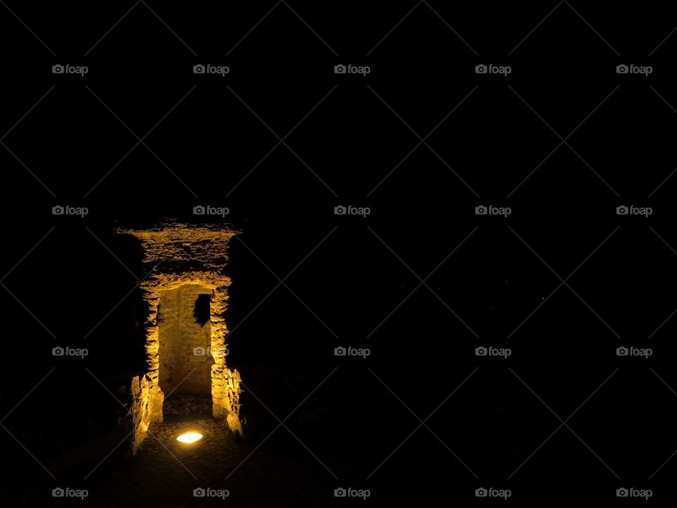 Castle Guard, Night, Castelo de Vide, Portugal