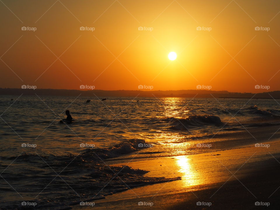 ocean, sunset .... The beach ...